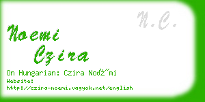 noemi czira business card
